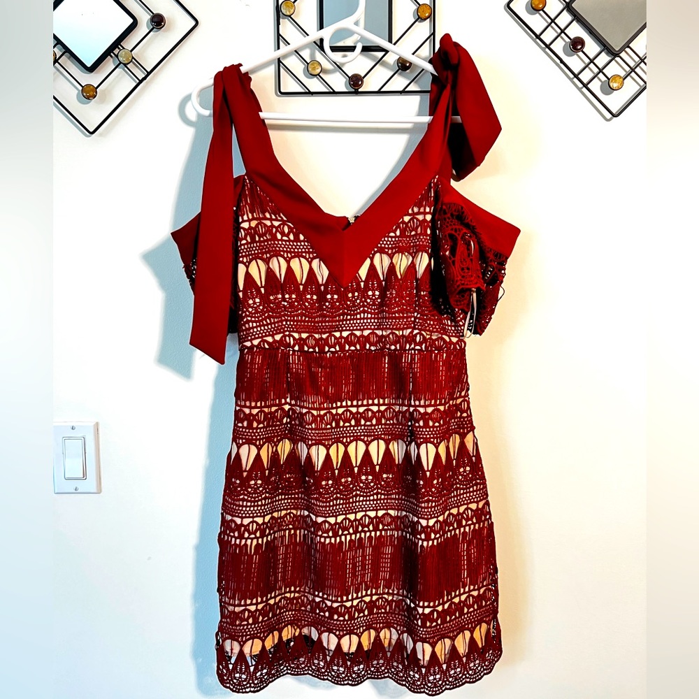 Keepsake “Walk on by Mini” dress - berry red